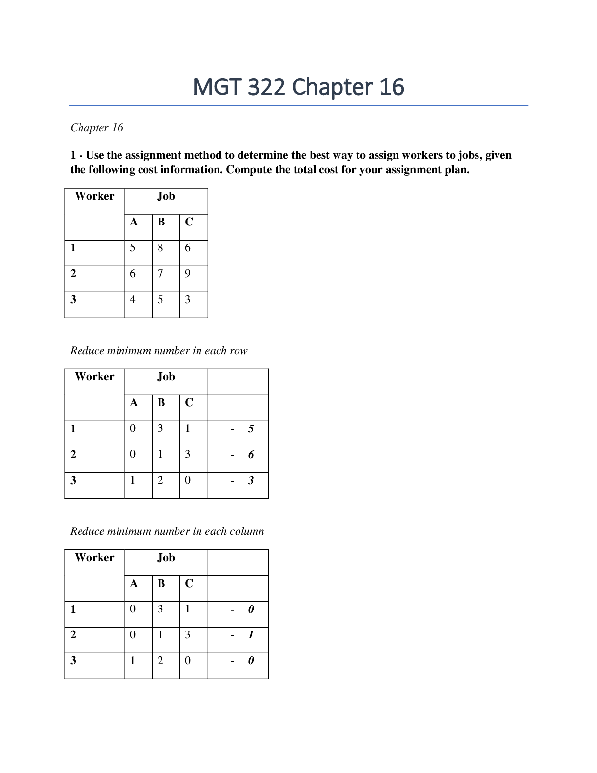 Preview image of MGT 322 Chapter 16. Questions and Answers. document